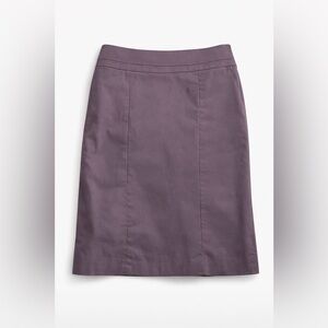 LOFT Plum A-Line Midi Skirt